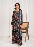 Velour - Black Premium Fabric Pakistani Summer Dresses - Sahiba-clothing - 1