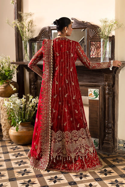 Tearose Raw Silk Pakistani Formal Dresses - Afrozeh - 2