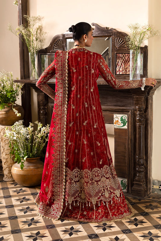 Tearose Raw Silk Pakistani Formal Dresses - Afrozeh - 2