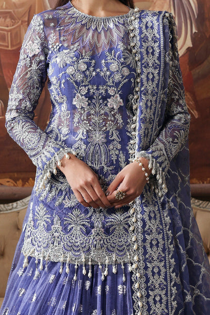 Bloomveil Raw Silk Pakistani Formal Dresses - Afrozeh - 4