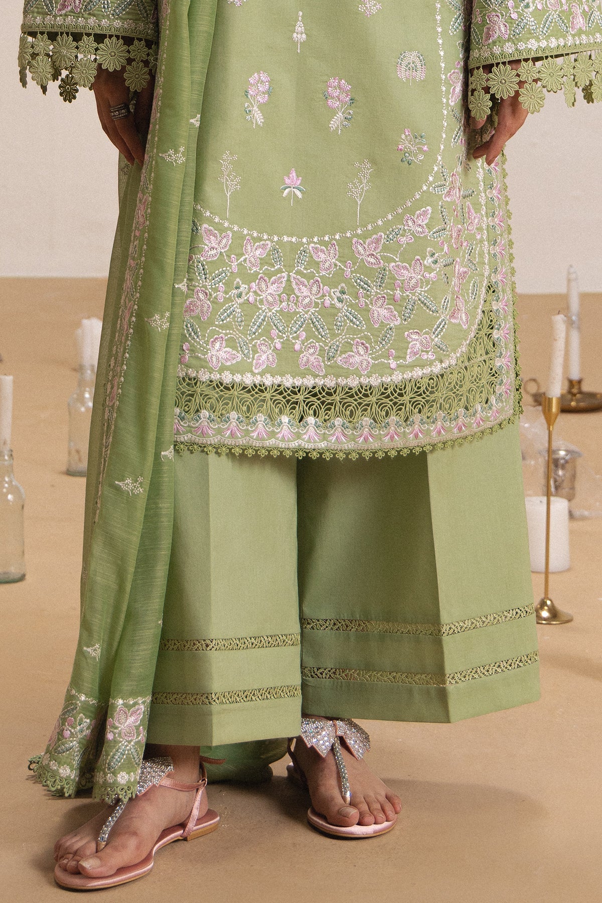 NACRE Lawn Pakistani Summer Dresses - Afrozeh - 4