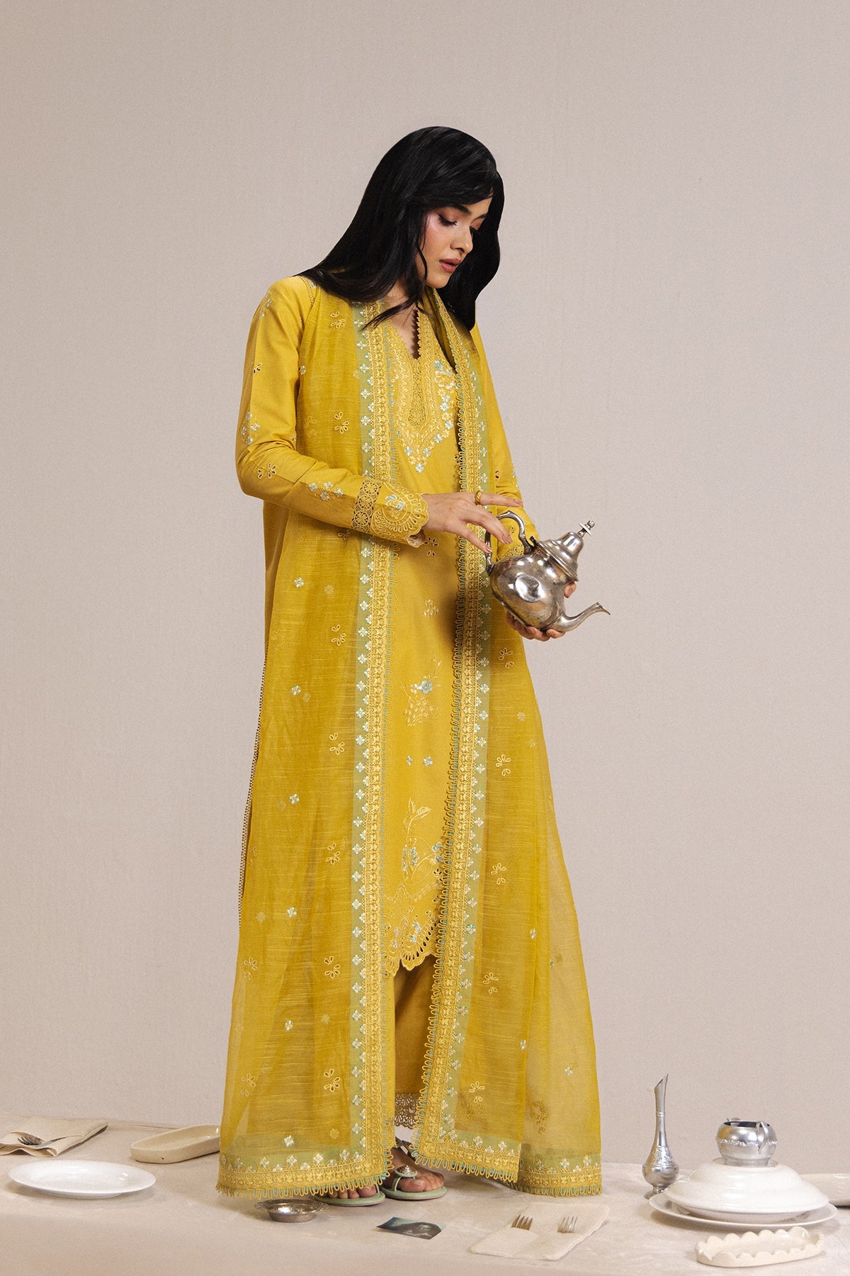 ROUGE Lawn Pakistani Summer Dresses - Afrozeh - 4