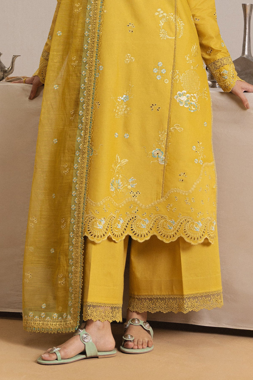ROUGE Lawn Pakistani Summer Dresses - Afrozeh - 5