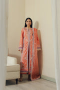 Skyhush Raw Silk Pakistani Summer Dresses - Afrozeh - 1