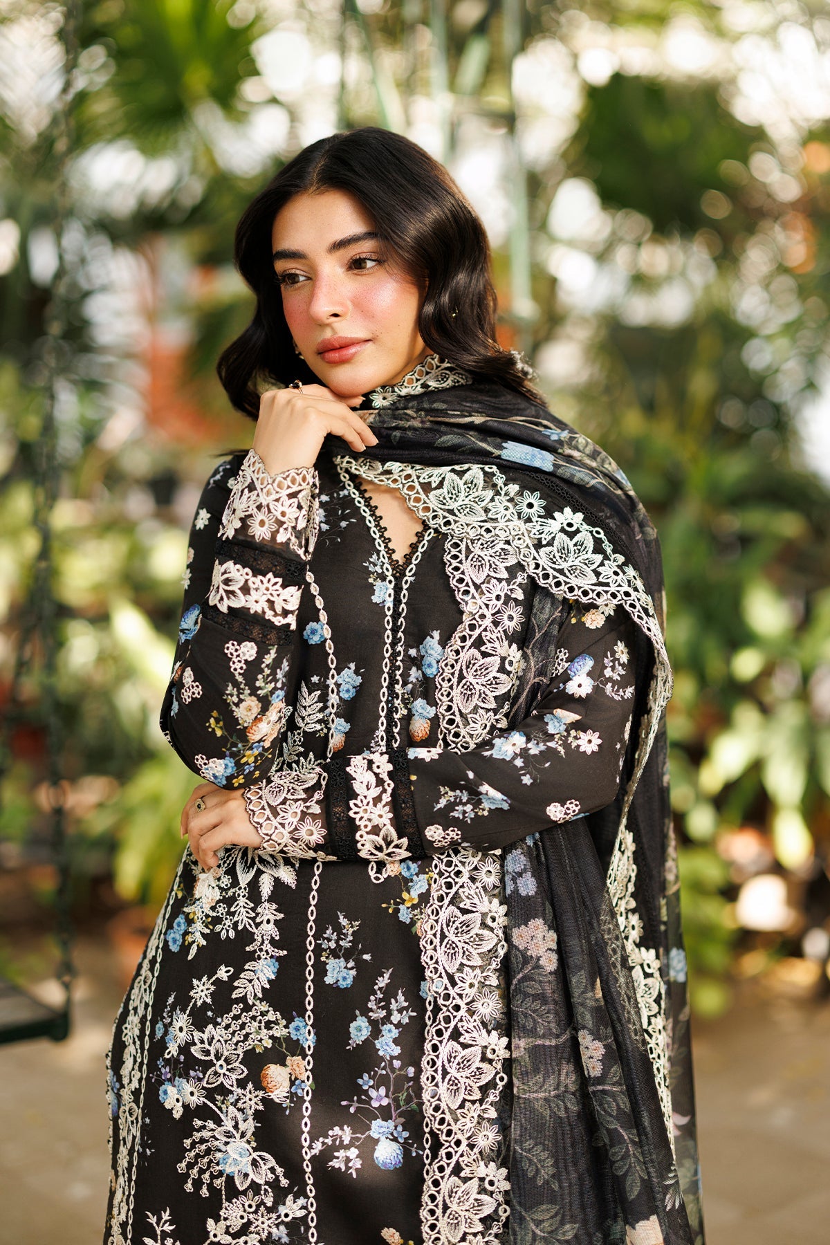 Nyrella Organza Pakistani Summer Dresses - Afrozeh - 4
