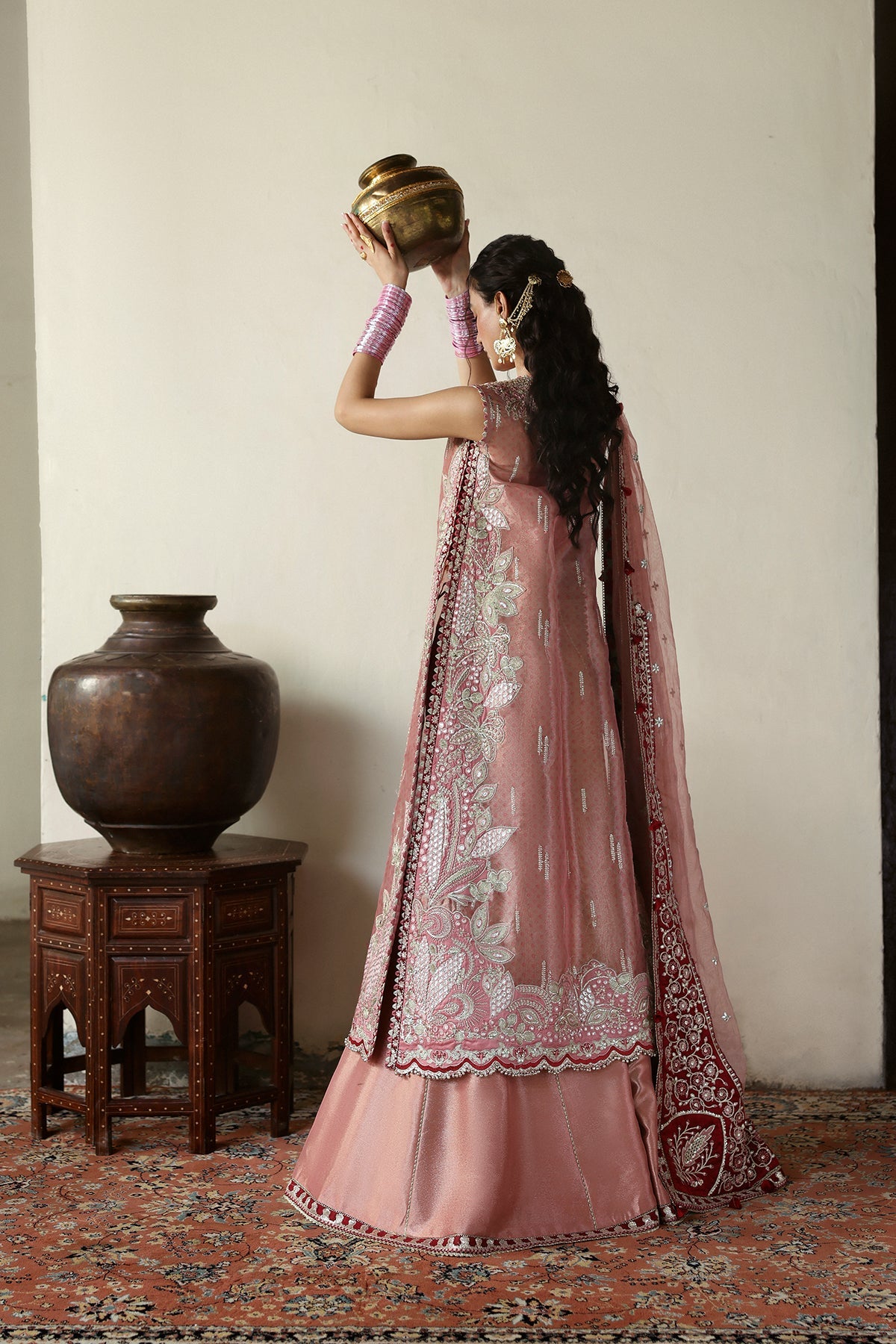 Roshaan Raw Silk Pakistani Formal Dresses - Afrozeh - 4