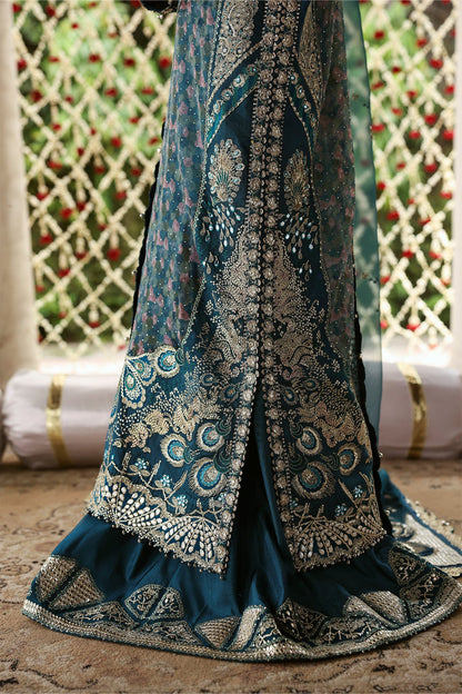 Sitara Raw Silk Pakistani Formal Dresses - Afrozeh - 5